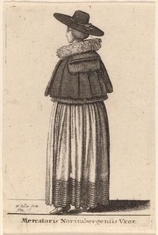 Mercatoris Norimbergensis Vxor, 1643. Creator: Wenceslaus Hollar
