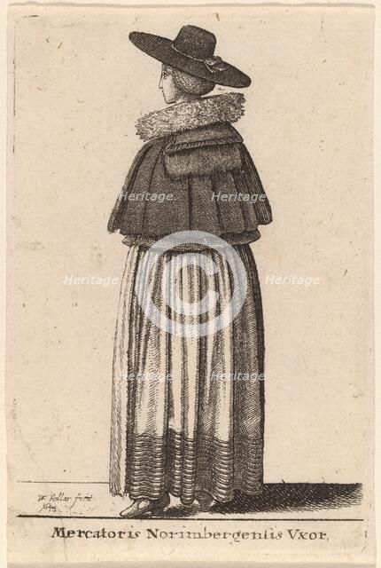 Mercatoris Norimbergensis Vxor, 1643. Creator: Wenceslaus Hollar.