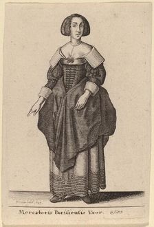 Mercatoris Parisiensis Vxor, 1643. Creator: Wenceslaus Hollar