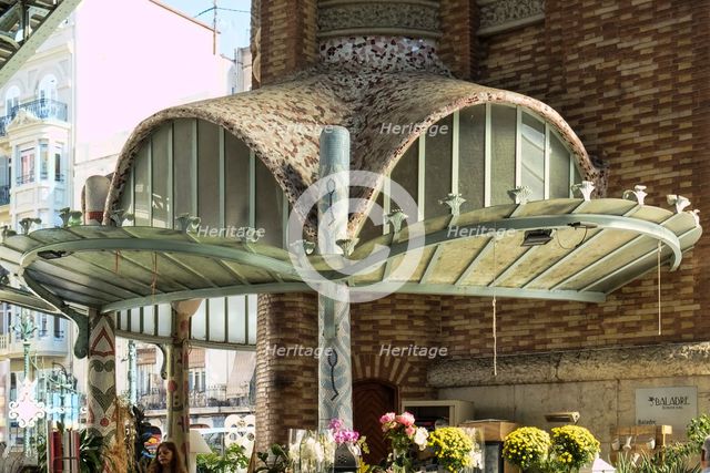 Mercado Central, Valencia, (c1914-1928), c2014-2017. Artist: Alan John Ainsworth.
