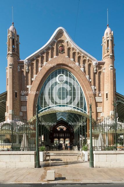 Mercado Central, Valencia, (c1914-1928), c2014-2017. Artist: Alan John Ainsworth.