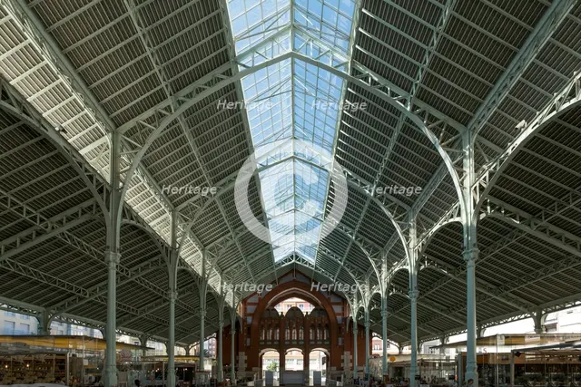 Mercado Central, Valencia, (c1914-1928), c2014-2017. Artist: Alan John Ainsworth.