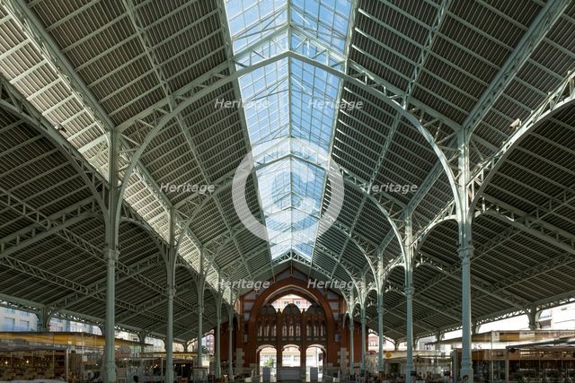 Mercado Central, Valencia, (c1914-1928), c2014-2017. Artist: Alan John Ainsworth.