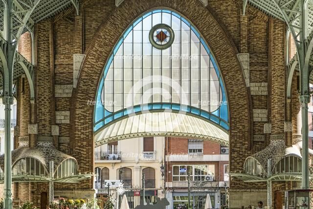 Mercado Central, Valencia, (c1914-1928), c2014-2017. Artist: Alan John Ainsworth.