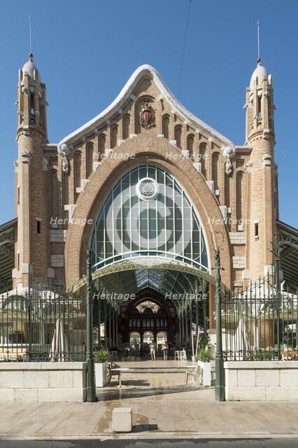Mercado Central, Valencia, (c1914-1928), c2014-2017. Artist: Alan John Ainsworth.