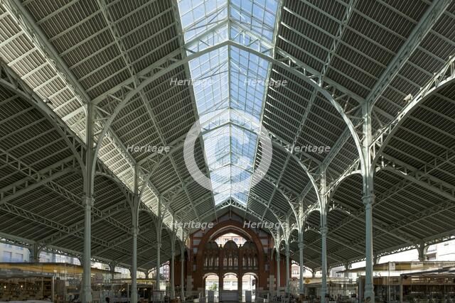 Mercado Central, Valencia, (c1914-1928), c2014-2017. Artist: Alan John Ainsworth.