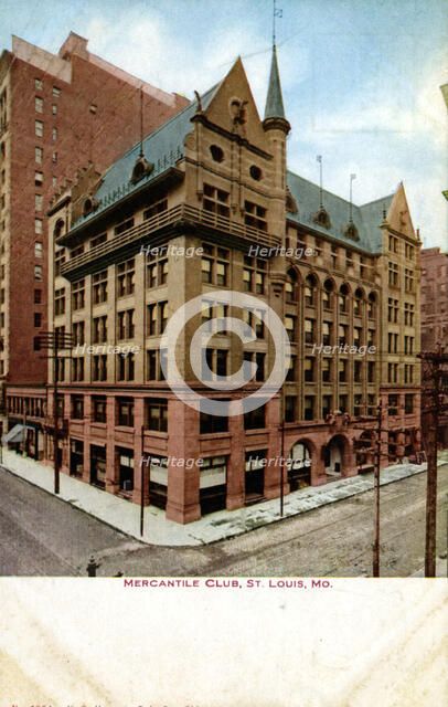 Mercantile Club, St Louis, Missouri, USA, 1910. Artist: Unknown