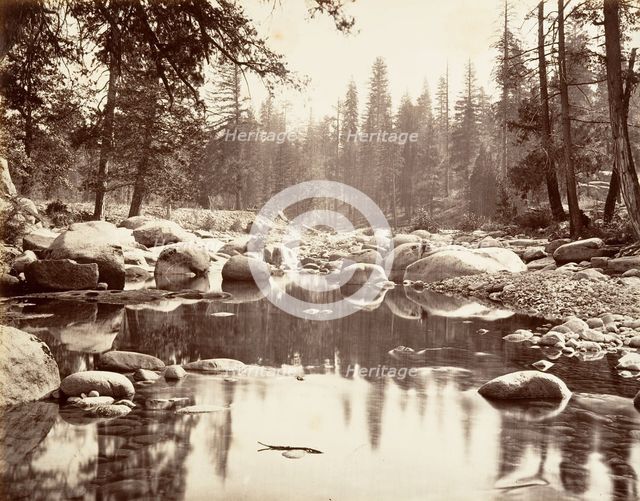 Merced River, ca. 1872, printed ca. 1876. Creator: Attributed to Carleton E. Watkins.