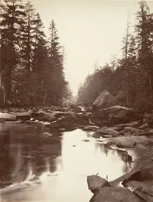 Merced River, Yosemite, ca. 1872, printed ca. 1876. Creator: Attributed to Carleton E. Watkins