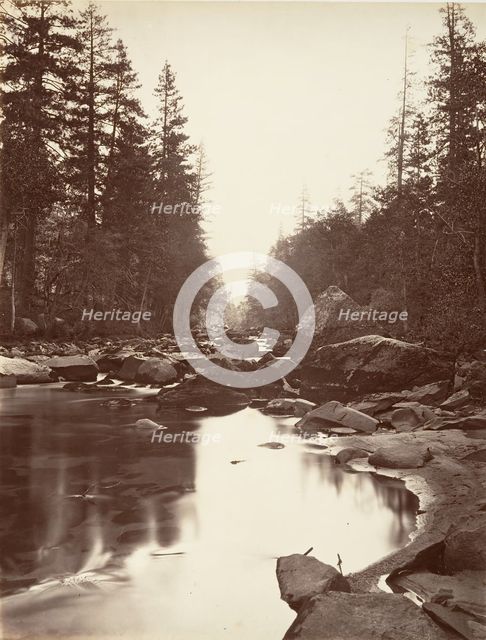 Merced River, Yosemite, ca. 1872, printed ca. 1876. Creator: Attributed to Carleton E. Watkins.