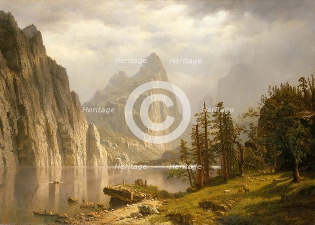 Merced River, Yosemite Valley, 1866. Creator: Albert Bierstadt.