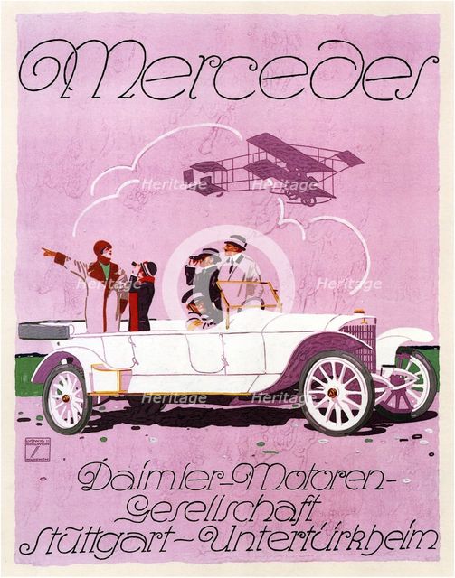 Mercedes, 1914. Artist: Hohlwein, Ludwig (1874-1949)