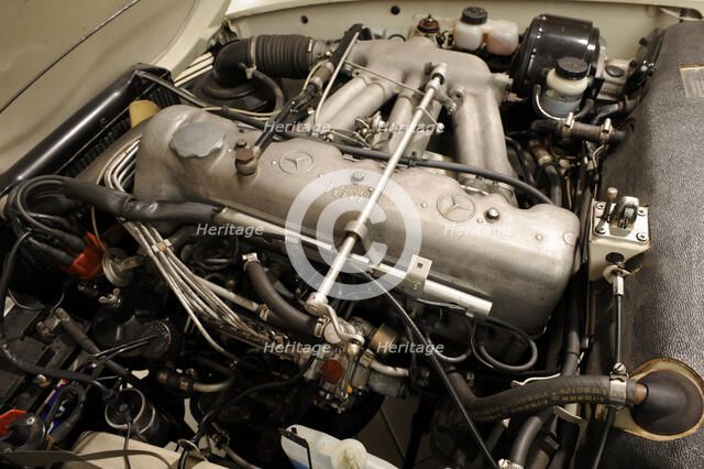 Mercedes Benz 230SL 1963. Artist: Simon Clay.