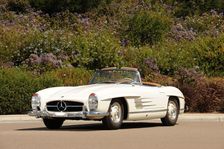 Mercedes Benz 300 SL roadster 1958. Artist: Simon Clay