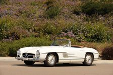 Mercedes Benz 300 SL roadster 1958. Artist: Simon Clay