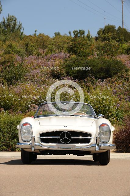 Mercedes Benz 300 SL roadster 1958. Artist: Simon Clay.