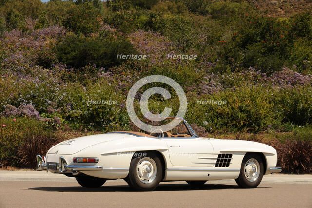 Mercedes Benz 300 SL roadster 1958. Artist: Simon Clay.