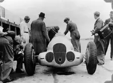 Mercedes-Benz W125 Grand Prix car at the Nurburgring, Germany, 1937