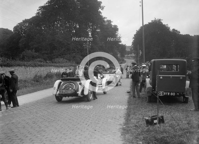 Mercedes-Benz SS of Baron Wentzel-Mosau, Boulogne Motor Week, east of La Capelle, France, 1928. Artist: Bill Brunell.