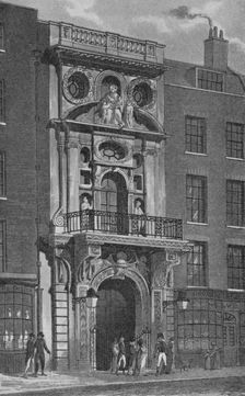 Mercers Hall, Cheapside, City of London, c1830 (1911). Artist: Sandell Ltd