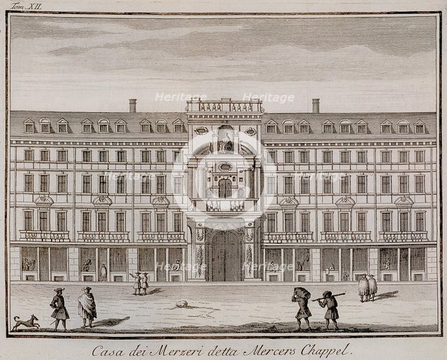 Mercers' Hall, London, 1742. Artist: Anon