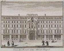Mercers Hall, London, 1742. Artist: Anon