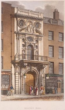 Mercers Hall, London, 1815. Artist: Anon