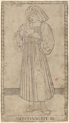 Merchadante (Merchant), c. 1465. Creator: Master of the E-Series Tarocchi