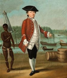 Merchant and an Enslaved Servant, c.1750-c.1799. Creator: Anon