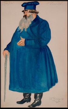 Merchant Dikoy. Costume design for the play The Storm by A. Ostrovsky, 1920. Creator: Kustodiev, Boris Michaylovich (1878-1927)