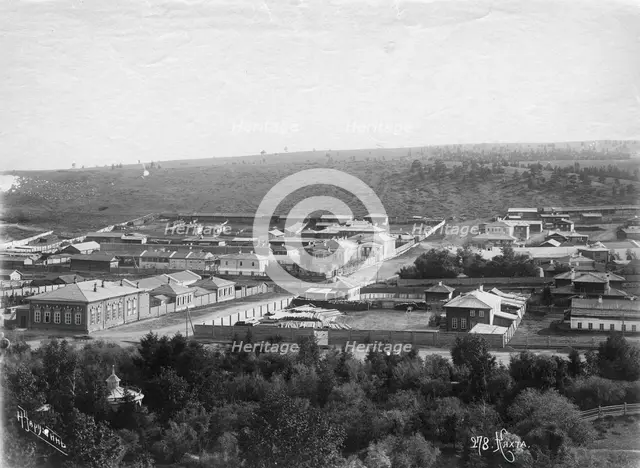 Merchant estates of Kyakhta, end of 19th century. Creator: Nikolai Apollonovich Charushin.