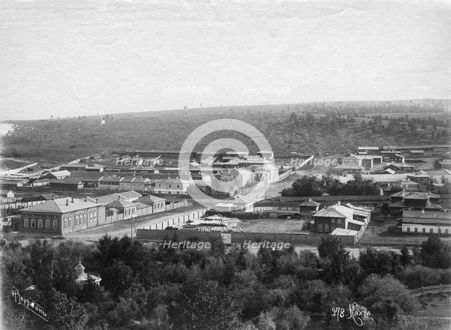 Merchant estates of Kyakhta, end of 19th century. Creator: Nikolai Apollonovich Charushin.
