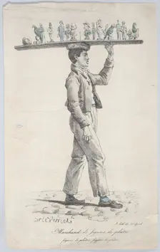 Merchant of Plaster Figures, ca. 1822. Creator: Carle Vernet