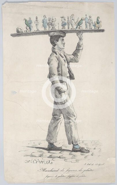 Merchant of Plaster Figures, ca. 1822. Creator: Carle Vernet.