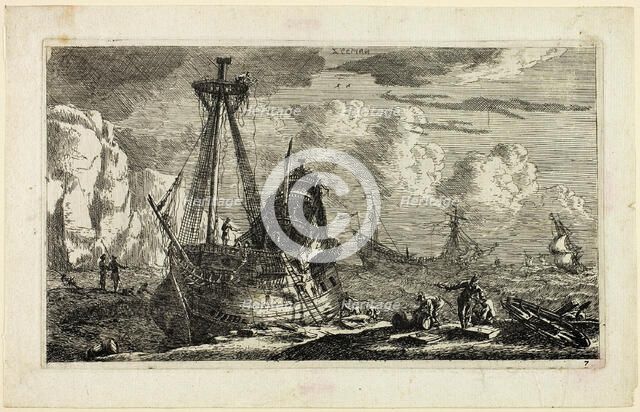 Merchant Ships, 1643/68. Creator: Reinier Zeeman.