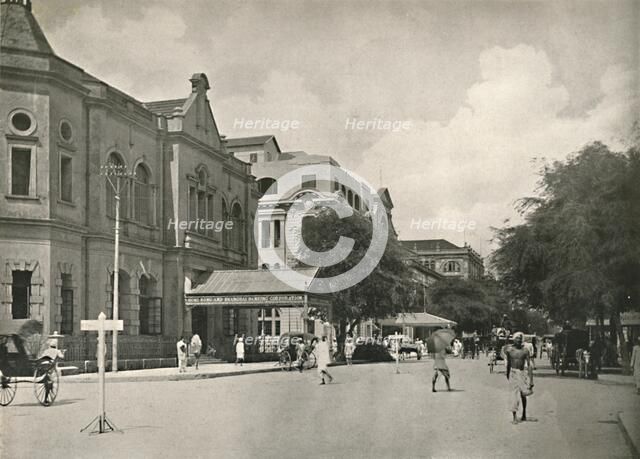 'Merchant Street, Rangoon', 1900. Creator: Unknown.