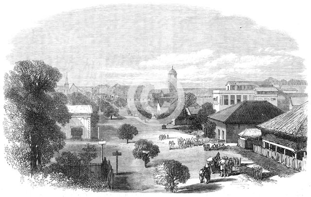 Merchant-Street, Rangoon, British Burmah, 1869. Creator: Unknown.