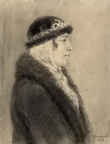 Merchant's Wife. Old Believer, 1904. Creator: Boris Vasilievich Smirnov