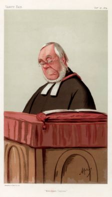 Merchant Taylors the Reverend James Augustus Hessey DCL, 1874.Artist: Carlo Pellegrini