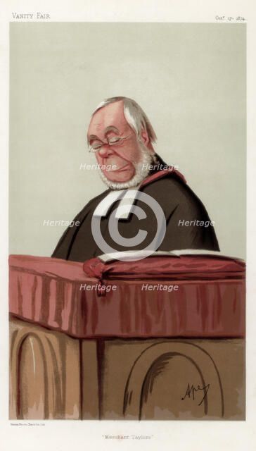 'Merchant Taylors', the Reverend James Augustus Hessey DCL, 1874.Artist: Carlo Pellegrini