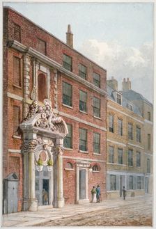 Merchant Taylors Hall, Threadneedle Street, City of London, 1810. Artist: George Shepherd