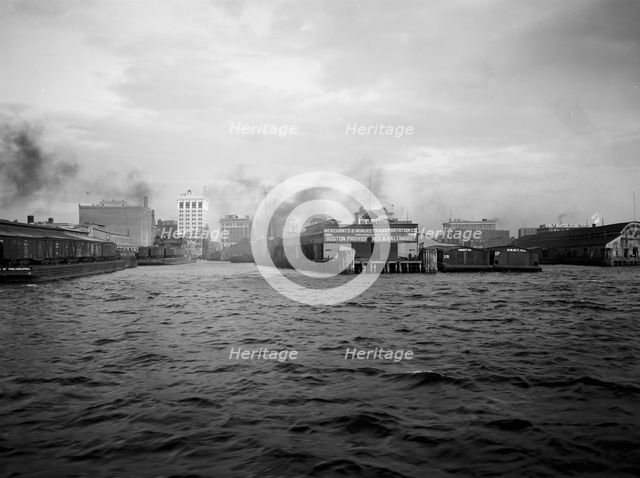 Merchants' and Miners' Wharf, Norfolk, Va., between 1910 and 1920. Creator: Unknown.