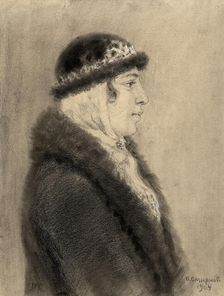 Merchant's Wife. Old Believer, 1904. Creator: Boris Vasilievich Smirnov