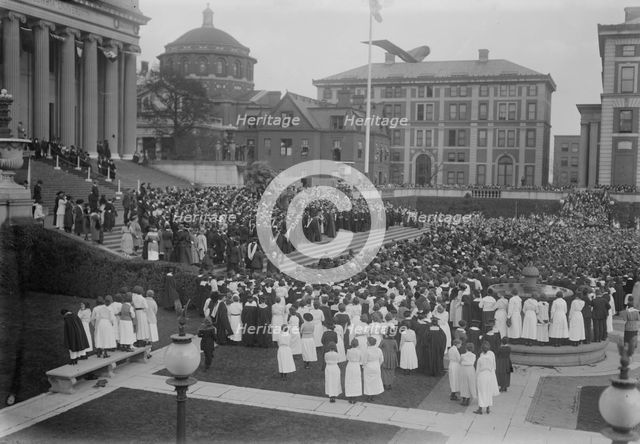Mercier at Columbia University, 1919. Creator: Bain News Service.