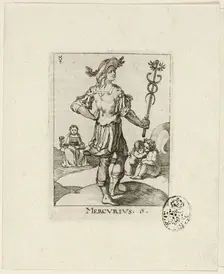 Mercurius, plate six from Der VII Planeten, n.d. Creator: Conrad Meyer