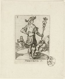 Mercurius, plate six from Der VII Planeten, n.d. Creator: Conrad Meyer