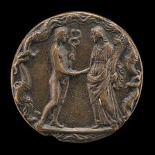 Mercury with a Female Figure [reverse], probably 1450/1503. Creator: Giovanni Candida