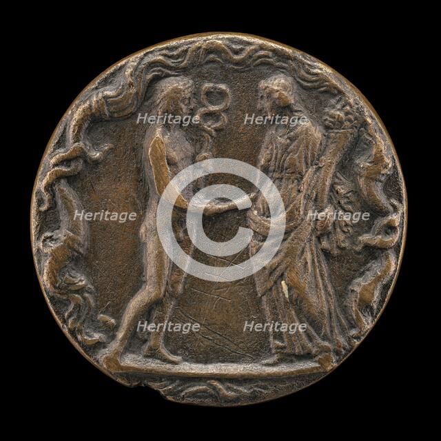 Mercury with a Female Figure [reverse], probably 1450/1503. Creator: Giovanni Candida.