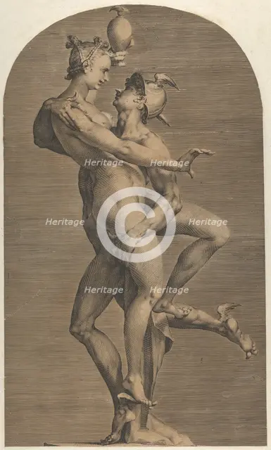 Mercury Abducting Psyche, ca. 1620. Creator: Adriaen de Vries.