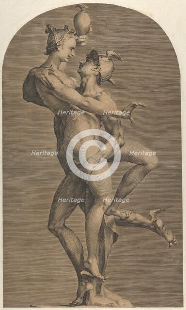 Mercury Abducting Psyche, ca. 1620. Creator: Adriaen de Vries.